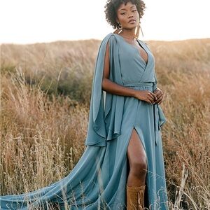 Joyfolie Teal Maxi Dress